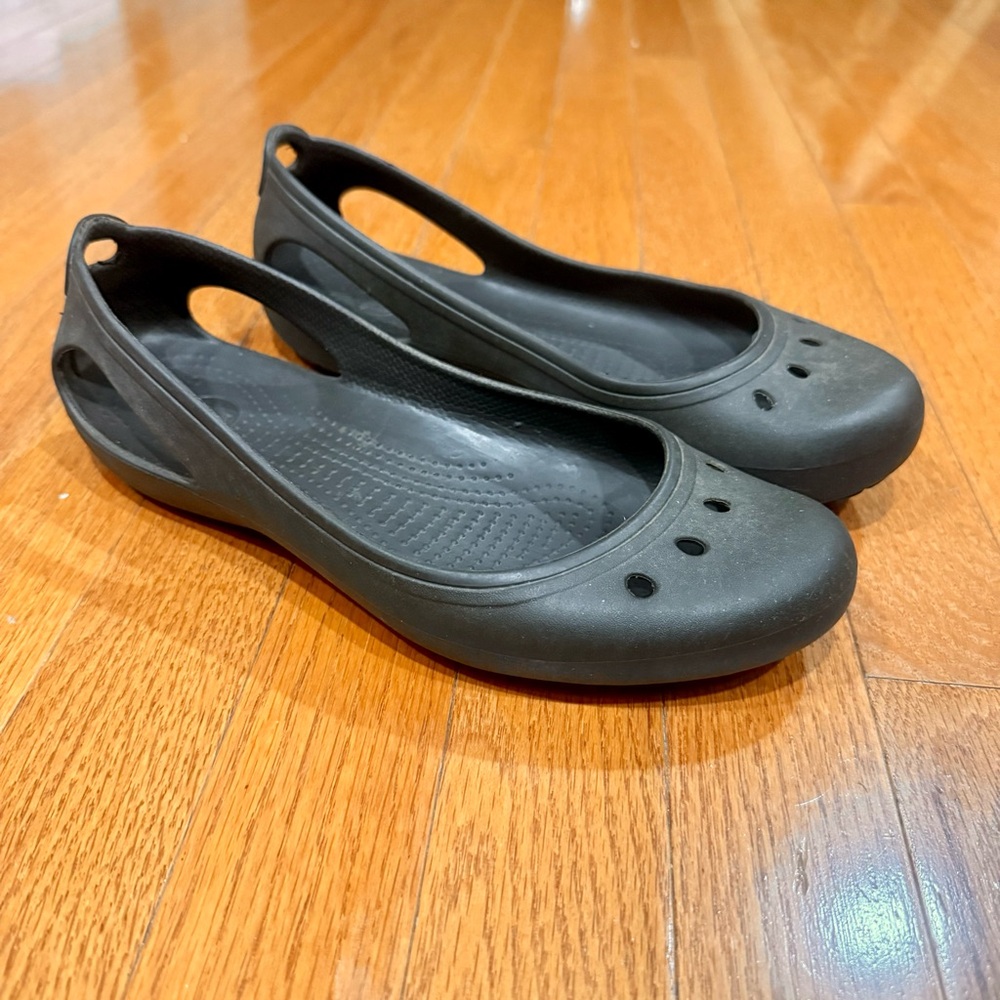 Crocs Women's Kadee Ballet Flats Womens 9 Brown Comfort Office Work Professional